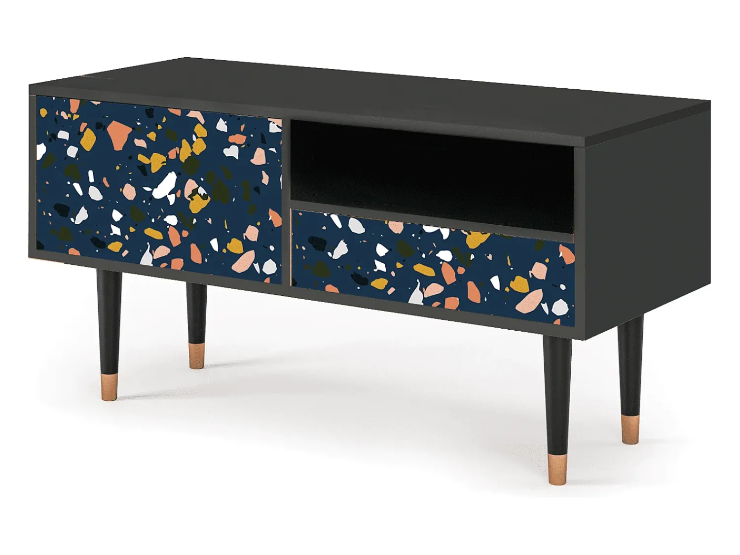 Mueble de TV - 115х59х48 cm - T3 - Night Sky Langhterns, Antracite^ Móvel De Tv