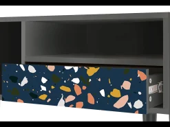 Mueble de TV - 115х59х48 cm - T3 - Night Sky Langhterns, Antracite^ Móvel De Tv