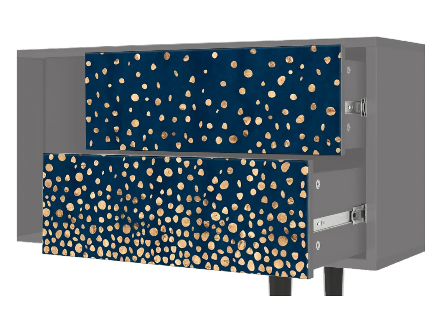 Móvel De Tv* Mueble de TV - 170х69х48 cm - T1 - Night Skies, Cinza Cinzento