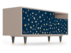 Mueble de TV - 125х56х41 cm - T7 - Night Skies, Latte^ Móvel De Tv