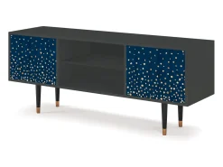 Móvel De Tv* Mueble de TV - 170х69х48 cm - T2 - Night Skies, Antracite Cinza antracite