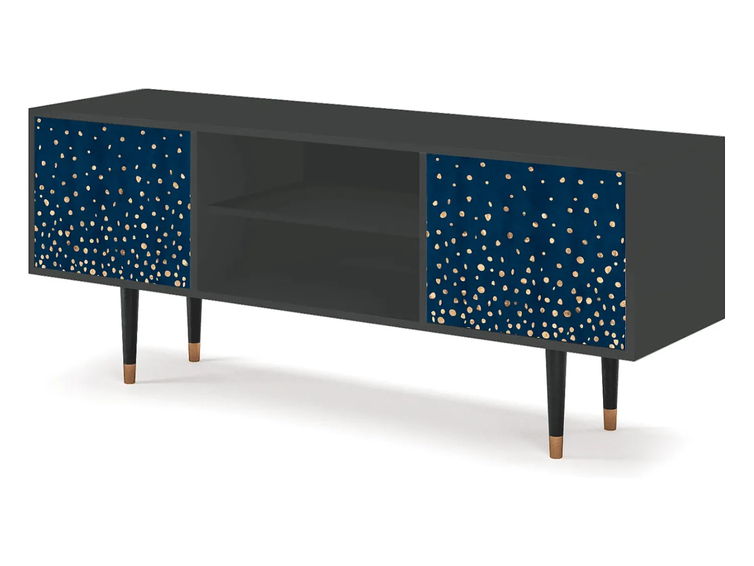 Móvel De Tv* Mueble de TV - 170х69х48 cm - T2 - Night Skies, Antracite Cinza antracite