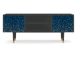 Móvel De Tv* Mueble de TV - 170х69х48 cm - T2 - Night Skies, Antracite Cinza antracite
