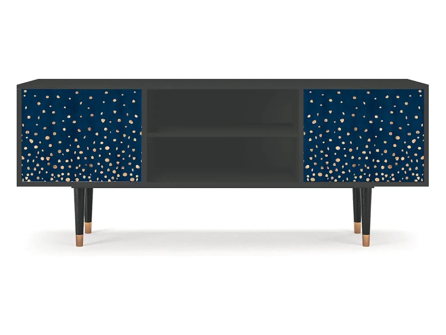 Móvel De Tv* Mueble de TV - 170х69х48 cm - T2 - Night Skies, Antracite Cinza antracite