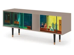 Mueble de TV - 170х69х48 cm - T1 - Nighthawks by Hopper, Latte^ Móvel De Tv