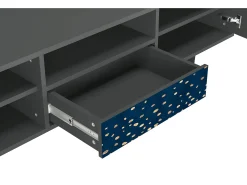 Móvel De Tv* Mueble de TV - 170х59х41 cm - T6 - Night Skies, Antracite Cinza antracite