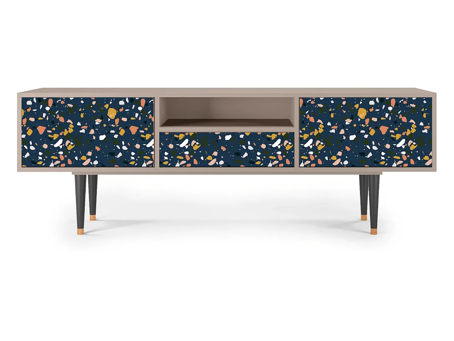Clearance Mueble de TV - 170х59х41 cm - T6 - Night Sky Langhterns, Latte Bege