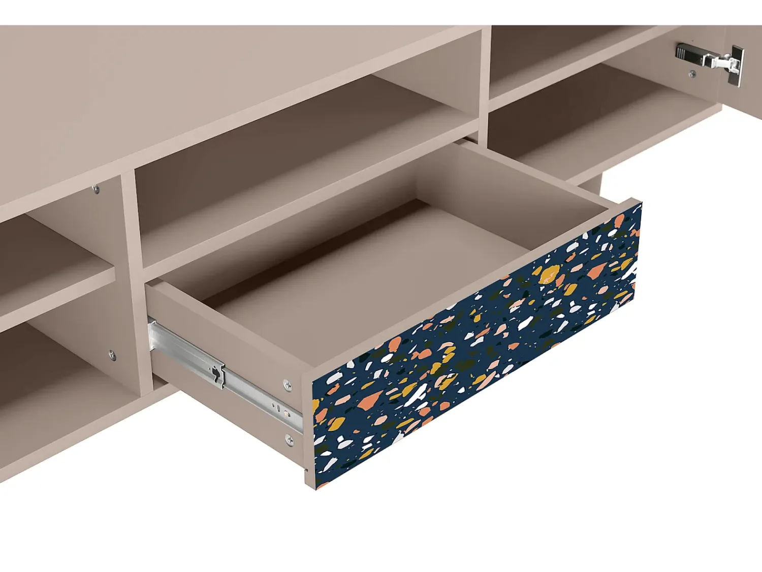 Clearance Mueble de TV - 170х59х41 cm - T6 - Night Sky Langhterns, Latte Bege