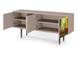 Móvel De Tv* Mueble de TV - 150х69х41 cm - T5 - Nighthawks by Hopper, Latte Bege