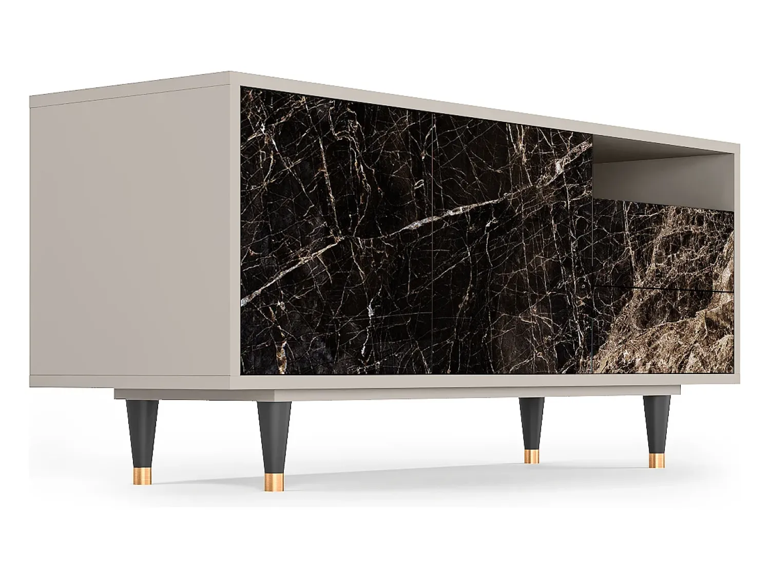 Mueble de TV - 125х56х41 cm - T7 - Night Abyss, Areia^ Móvel De Tv