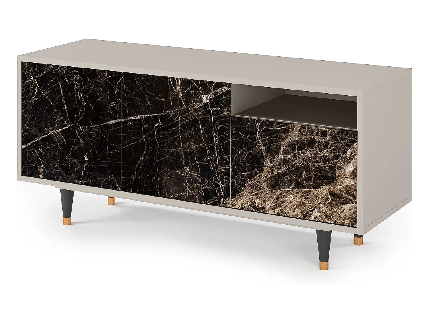 Mueble de TV - 125х56х41 cm - T7 - Night Abyss, Areia^ Móvel De Tv