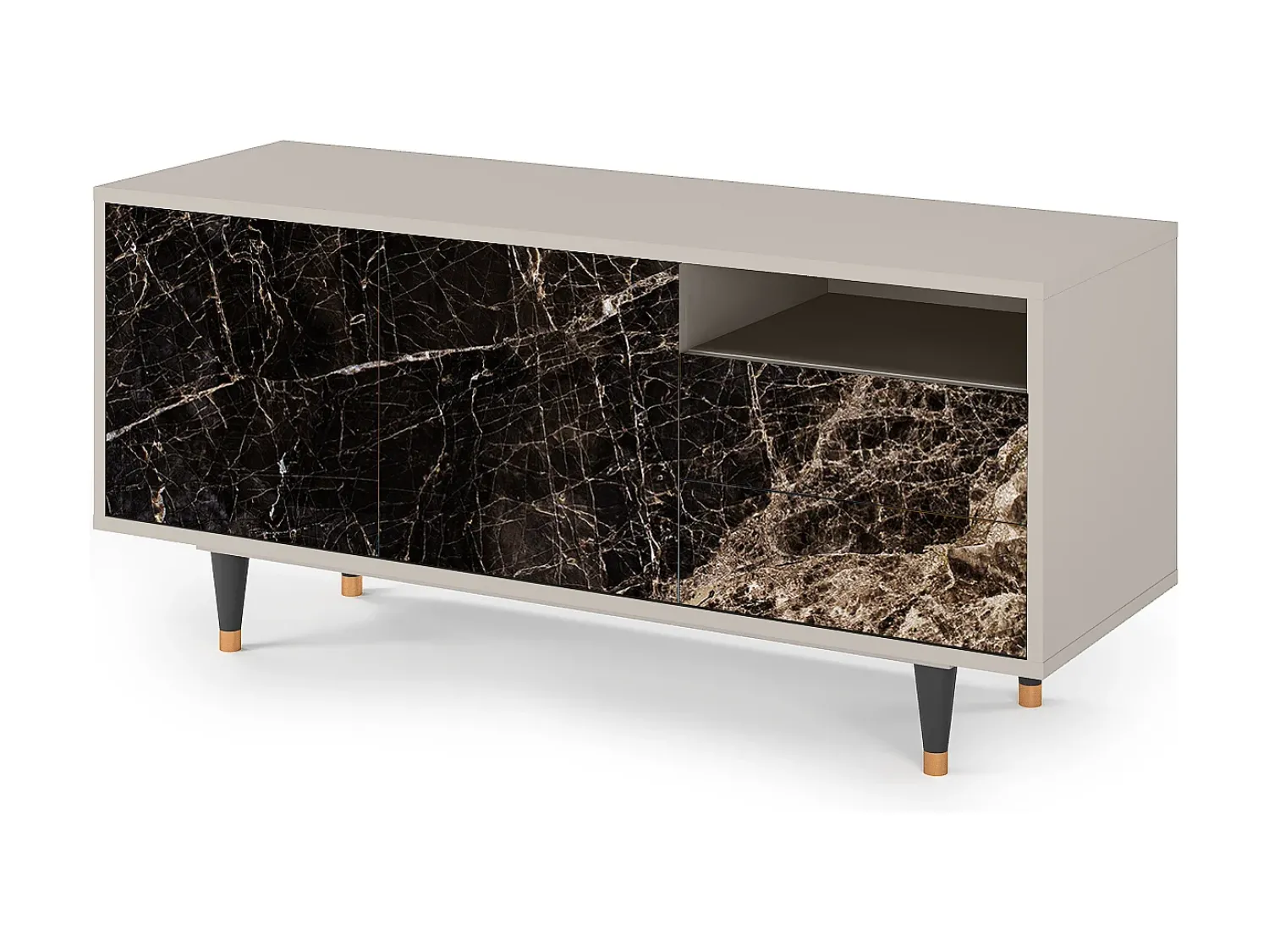Mueble de TV - 125х56х41 cm - T7 - Night Abyss, Areia^ Móvel De Tv
