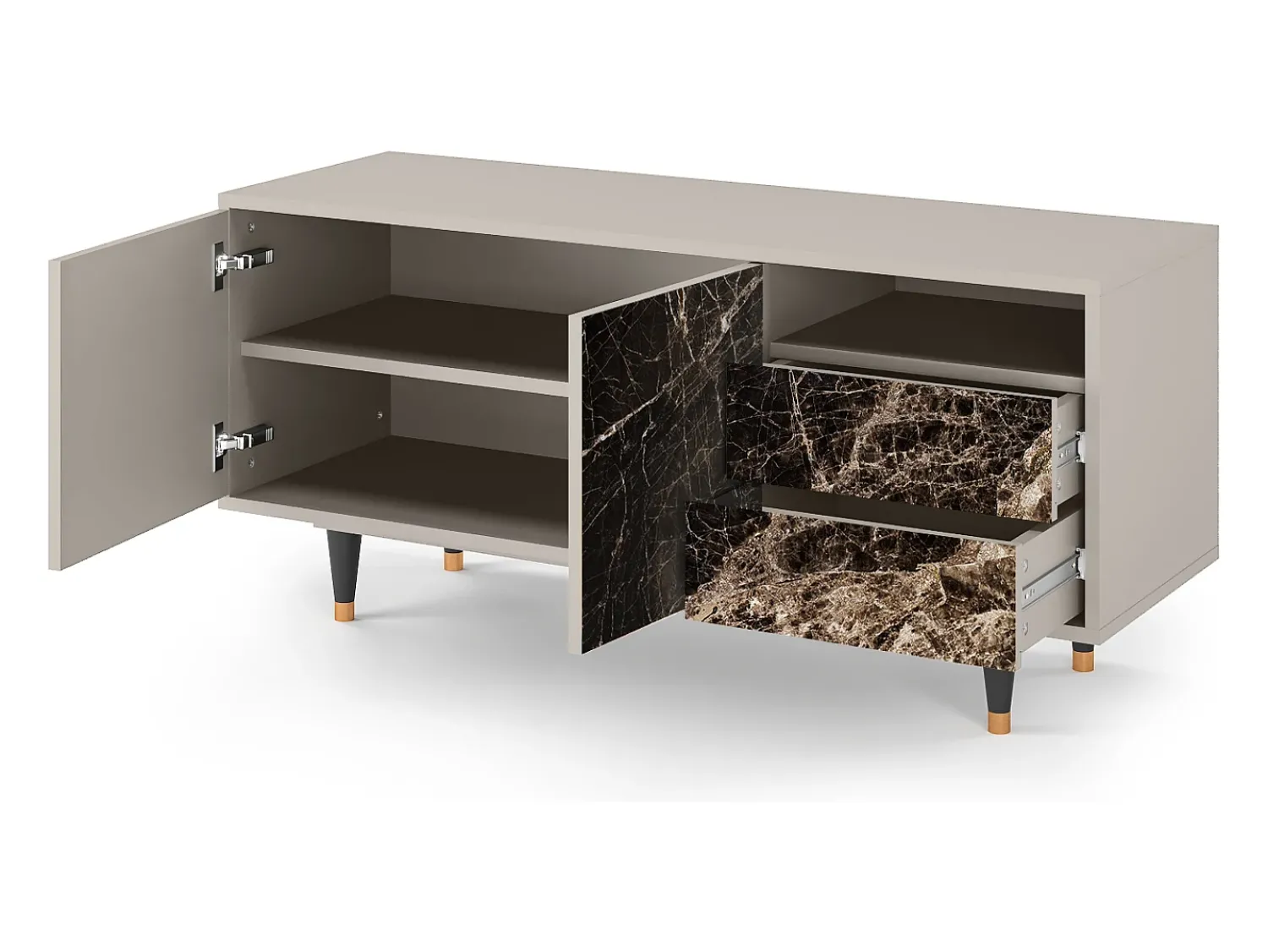 Mueble de TV - 125х56х41 cm - T7 - Night Abyss, Areia^ Móvel De Tv