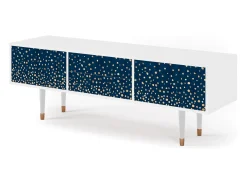 Mueble de TV - 170х59х48 cm - T4 - Night Skies, Branco^ Móvel De Tv