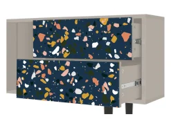 Móvel De Tv| Mueble de TV - 170х69х48 cm - T1 - Night Sky Langhterns, Areia Bege