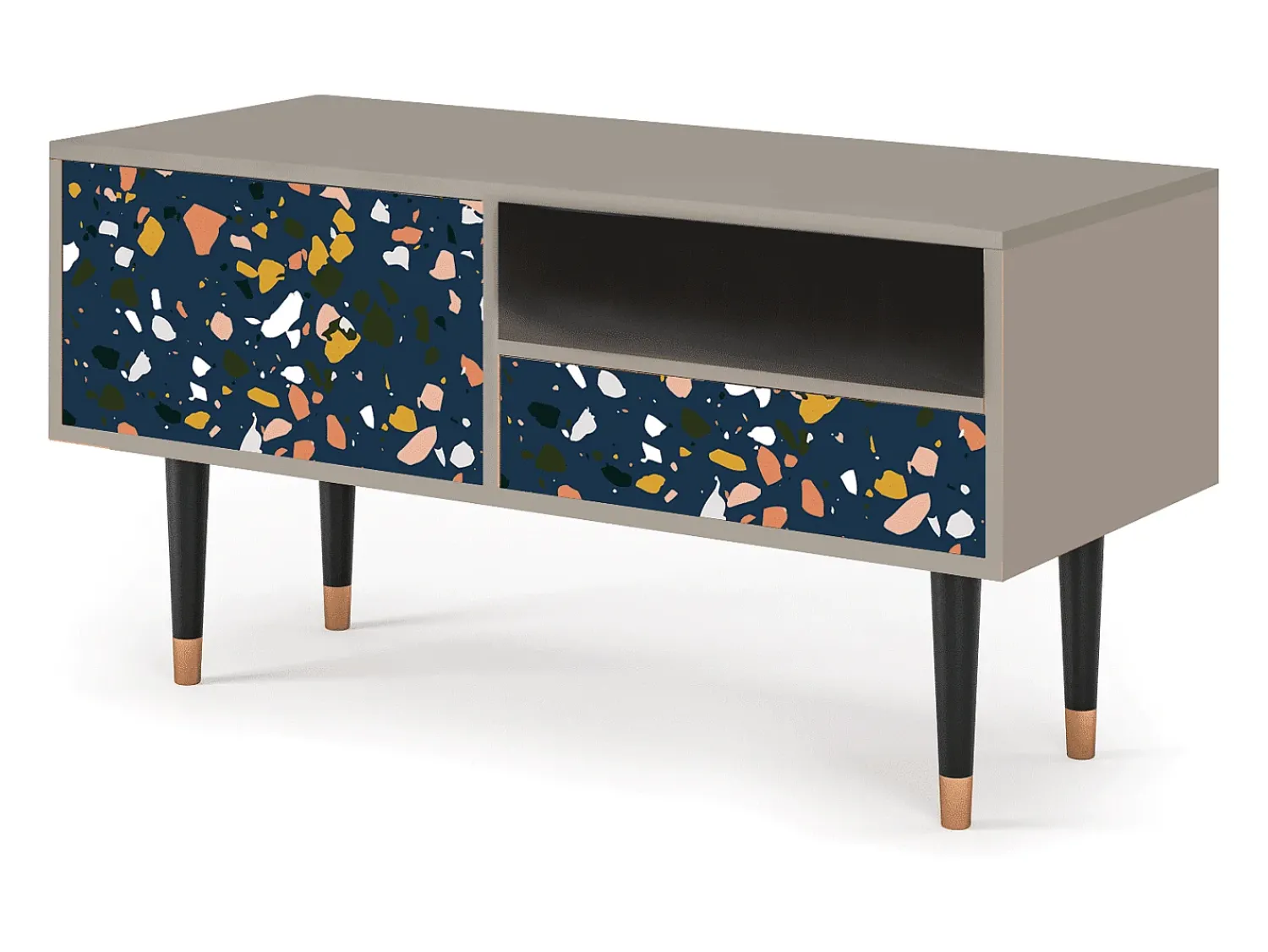 Móvel De Tv| Mueble de TV - 115х59х48 cm - T3 - Night Sky Langhterns, Areia Bege