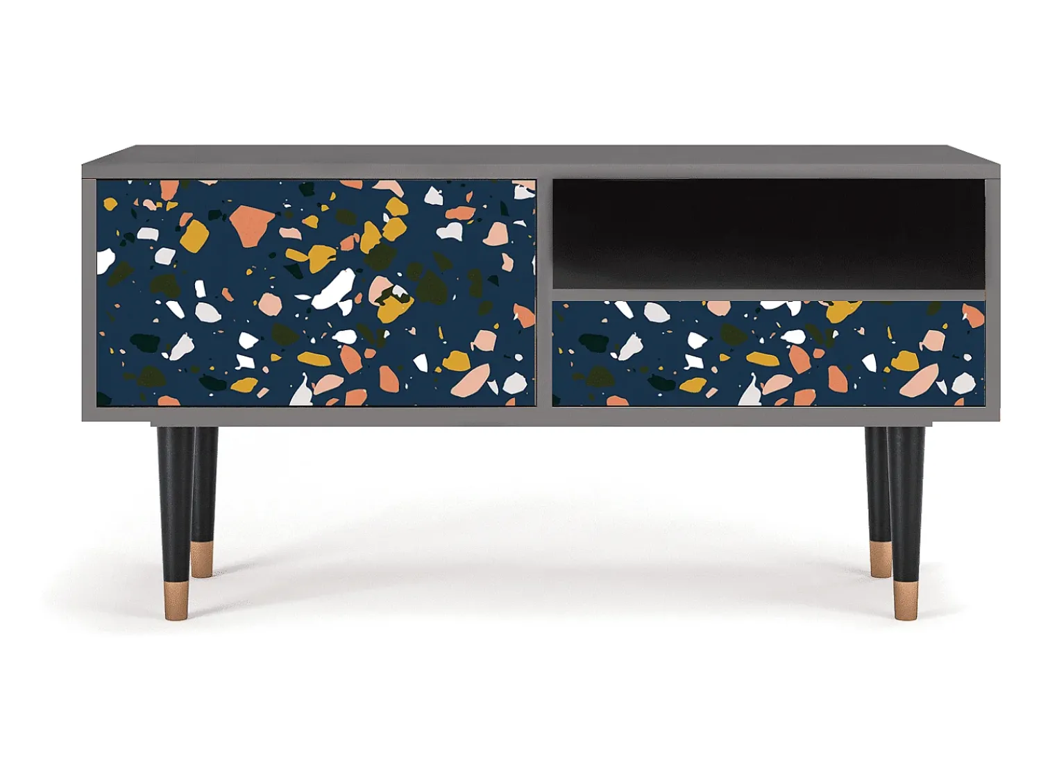 Móvel De Tv| Mueble de TV - 115х59х48 cm - T3 - Night Sky Langhterns, Areia Bege