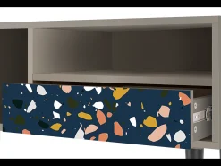 Móvel De Tv| Mueble de TV - 115х59х48 cm - T3 - Night Sky Langhterns, Areia Bege