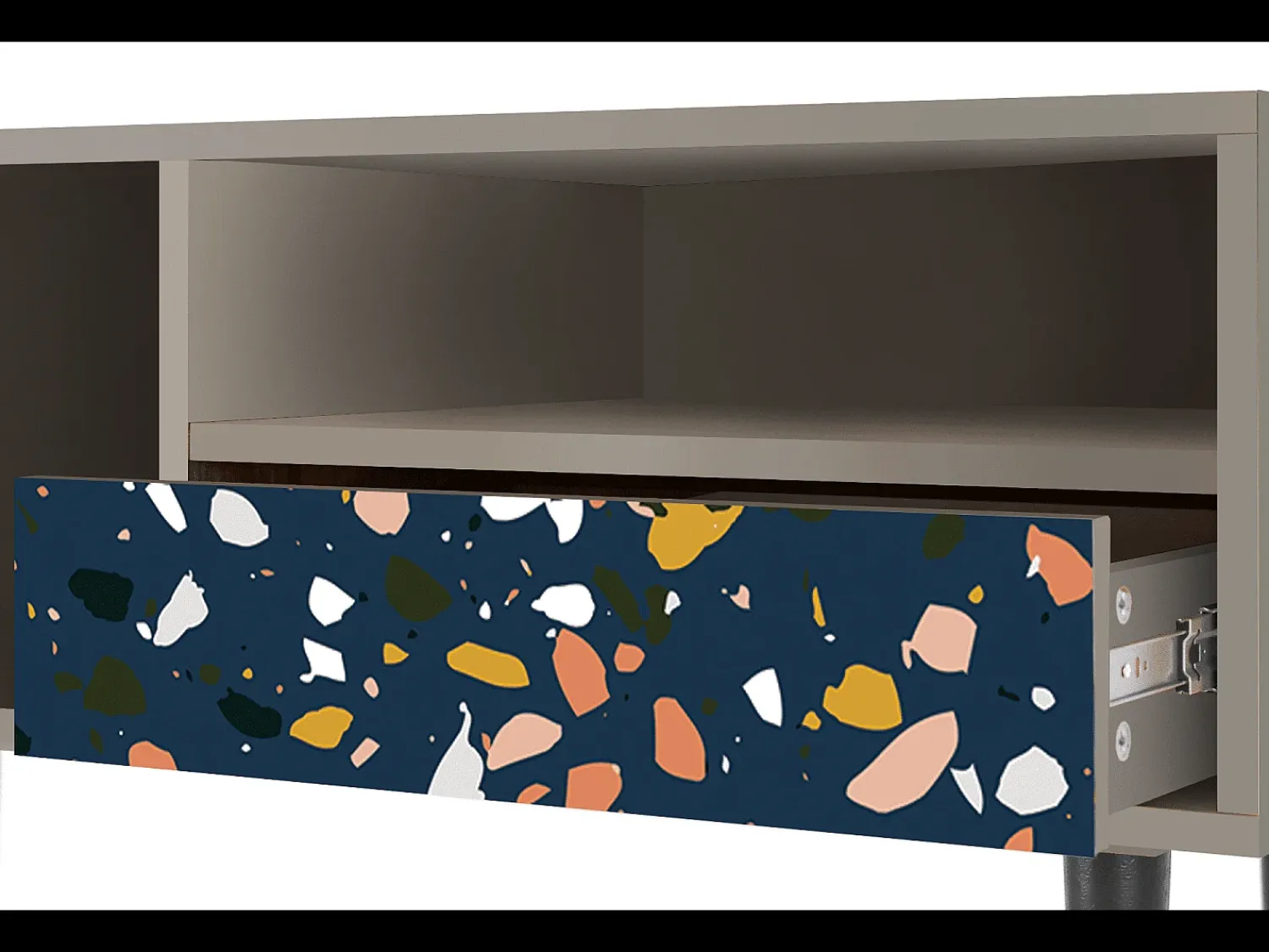 Móvel De Tv| Mueble de TV - 115х59х48 cm - T3 - Night Sky Langhterns, Areia Bege