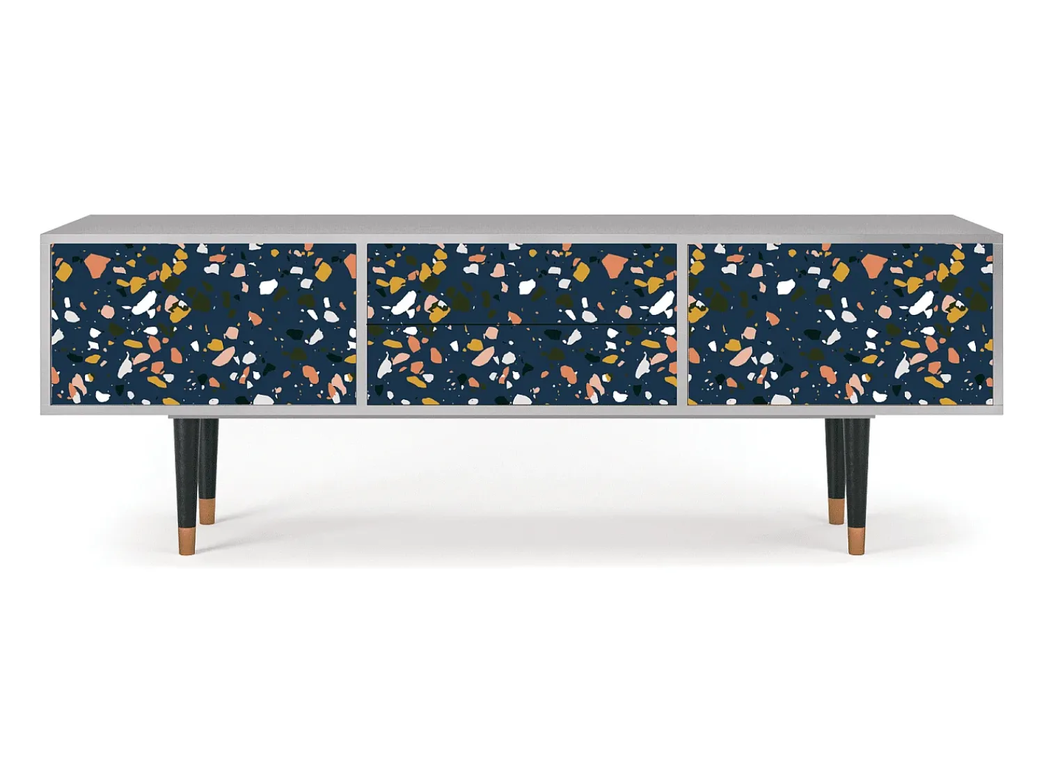 Móvel De Tv* Mueble de TV - 170х59х48 cm - T4 - Night Sky Langhterns, Cinza Cinzento