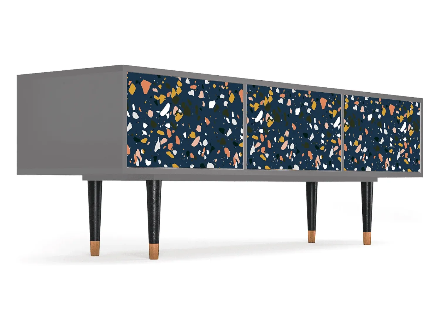 Móvel De Tv* Mueble de TV - 170х59х48 cm - T4 - Night Sky Langhterns, Cinza Cinzento
