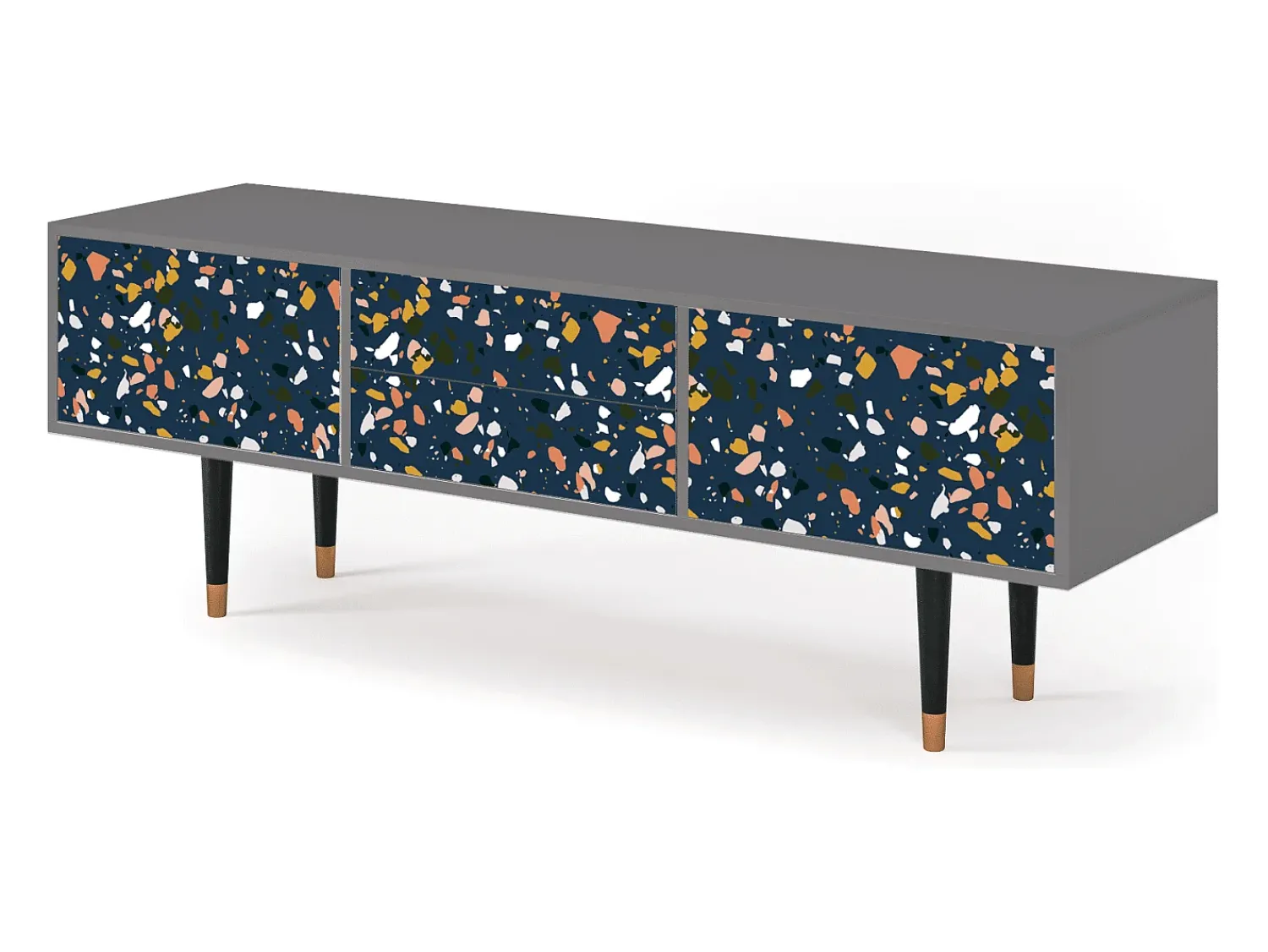 Móvel De Tv* Mueble de TV - 170х59х48 cm - T4 - Night Sky Langhterns, Cinza Cinzento