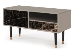 Móvel De Tv* Mueble de TV - 115х59х48 cm - T3 - Night Abyss, Areia Bege