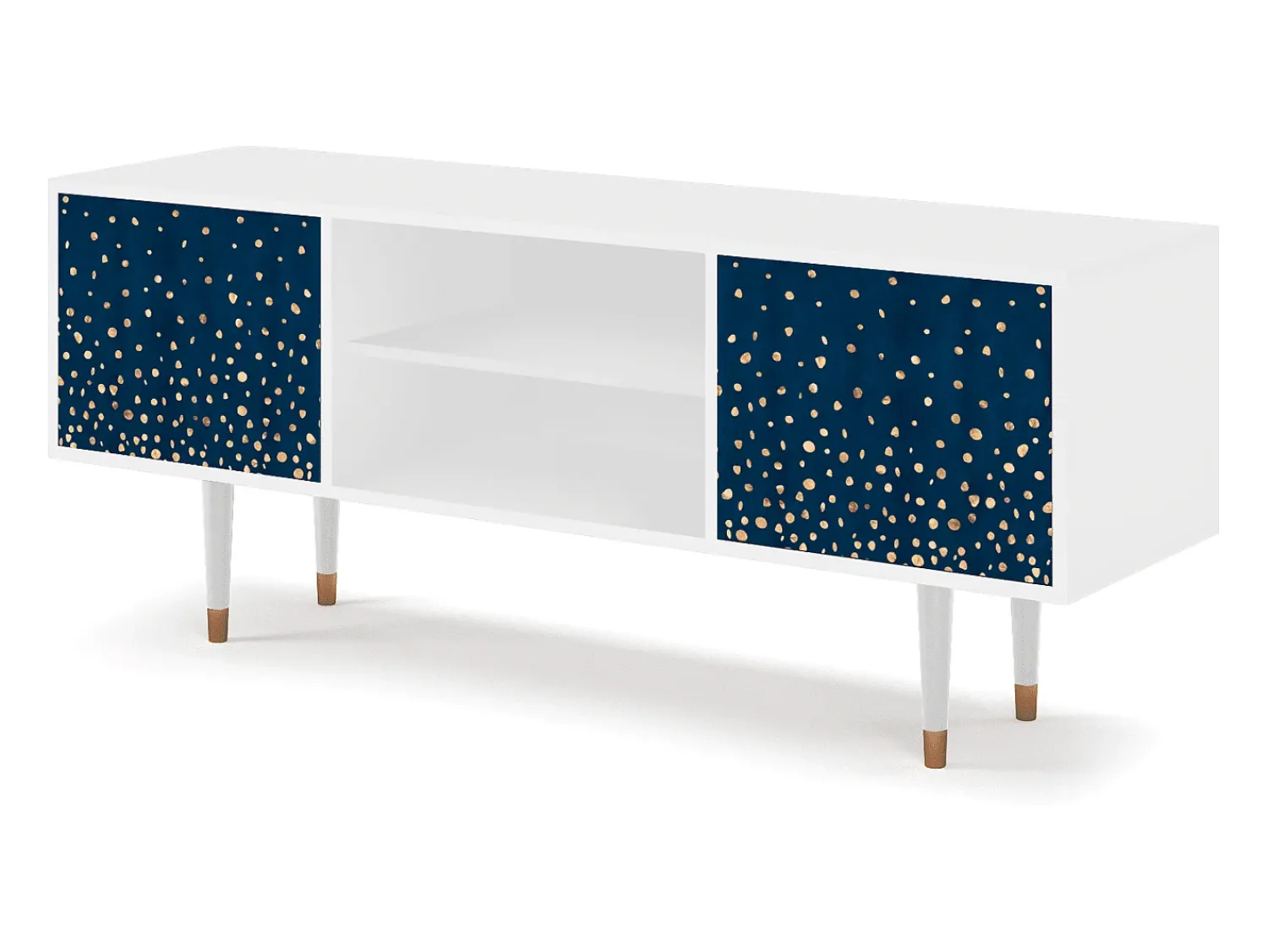 Móvel De Tv| Mueble de TV - 170х69х48 cm - T2 - Night Skies, Branco Bege