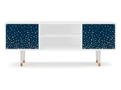 Móvel De Tv| Mueble de TV - 170х69х48 cm - T2 - Night Skies, Branco Bege