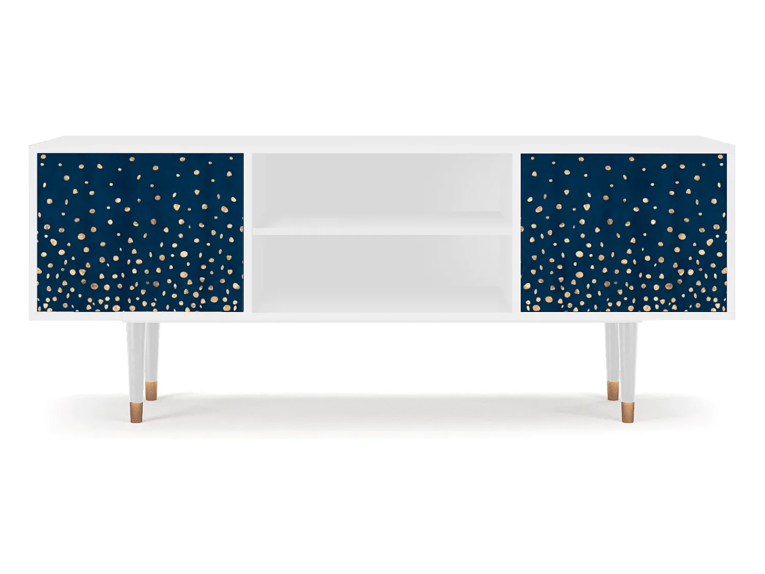 Móvel De Tv| Mueble de TV - 170х69х48 cm - T2 - Night Skies, Branco Bege