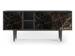 Móvel De Tv* Mueble de TV - 150х69х41 cm - T5 - Night Abyss, Antracite Cinza antracite