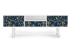 Móvel De Tv* Mueble de TV - 170х59х41 cm - T6 - Night Sky Langhterns, Branco Bege