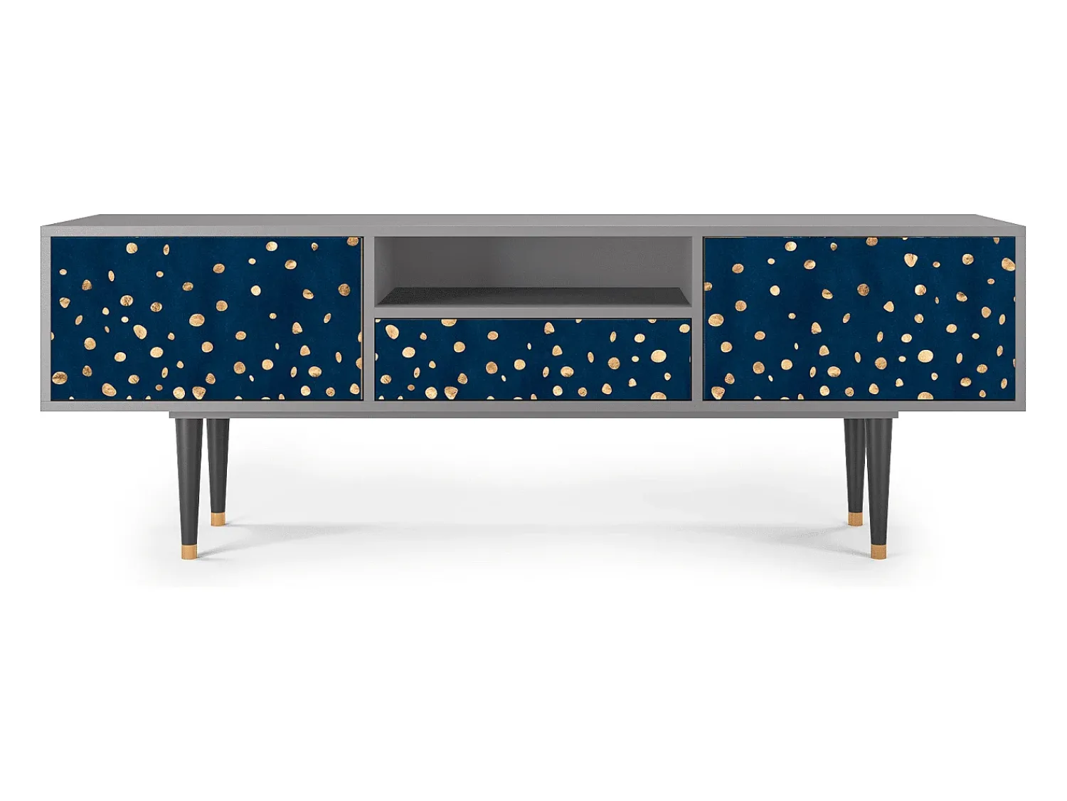 Móvel De Tv| Mueble de TV - 170х59х41 cm - T6 - Night Skies, Cinza Cinzento