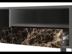 Mueble de TV - 115х59х48 cm - T3 - Night Abyss, Antracite^ Móvel De Tv