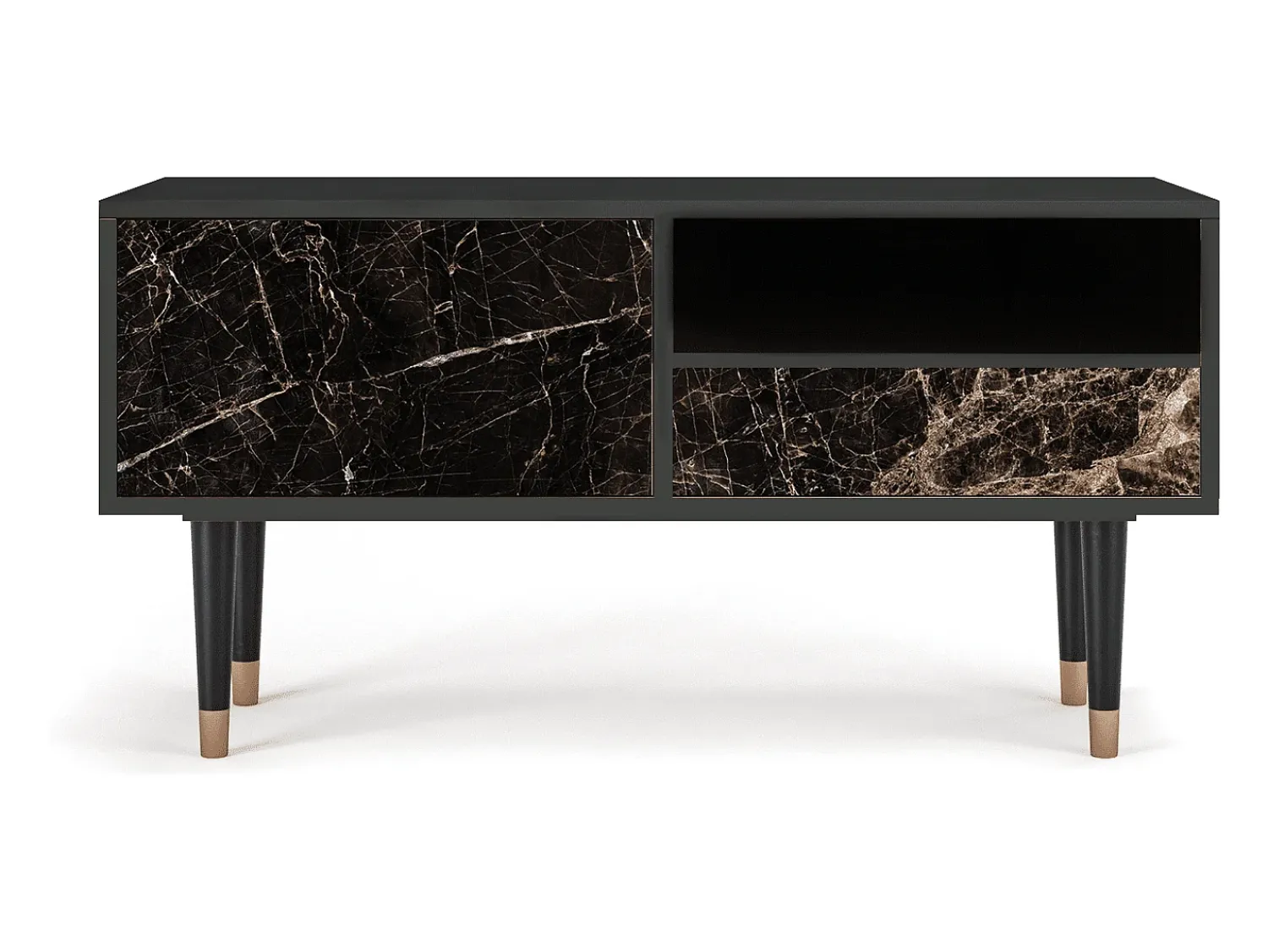Mueble de TV - 115х59х48 cm - T3 - Night Abyss, Antracite^ Móvel De Tv