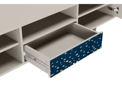 New Mueble de TV - 170х59х41 cm - T6 - Night Skies, Areia Bege