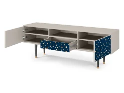 New Mueble de TV - 170х59х41 cm - T6 - Night Skies, Areia Bege