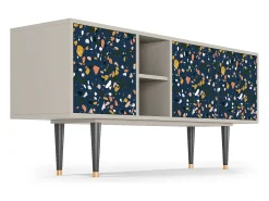 Mueble de TV - 150х69х41 cm - T5 - Night Sky Langhterns, Areia Bege