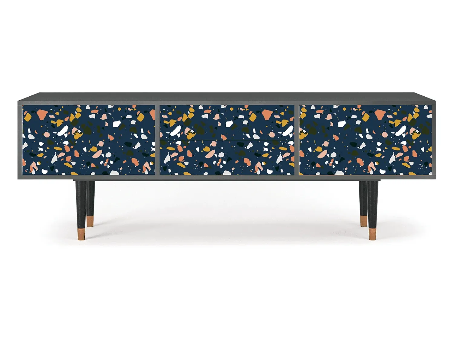 Móvel De Tv* Mueble de TV - 170х59х48 cm - T4 - Night Sky Langhterns, Antracite Cinza antracite