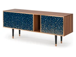 Móvel De Tv* Mueble de TV - 170х69х48 cm - T1 - Night Skies, Nogueira Castanho