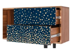 Móvel De Tv* Mueble de TV - 170х69х48 cm - T1 - Night Skies, Nogueira Castanho