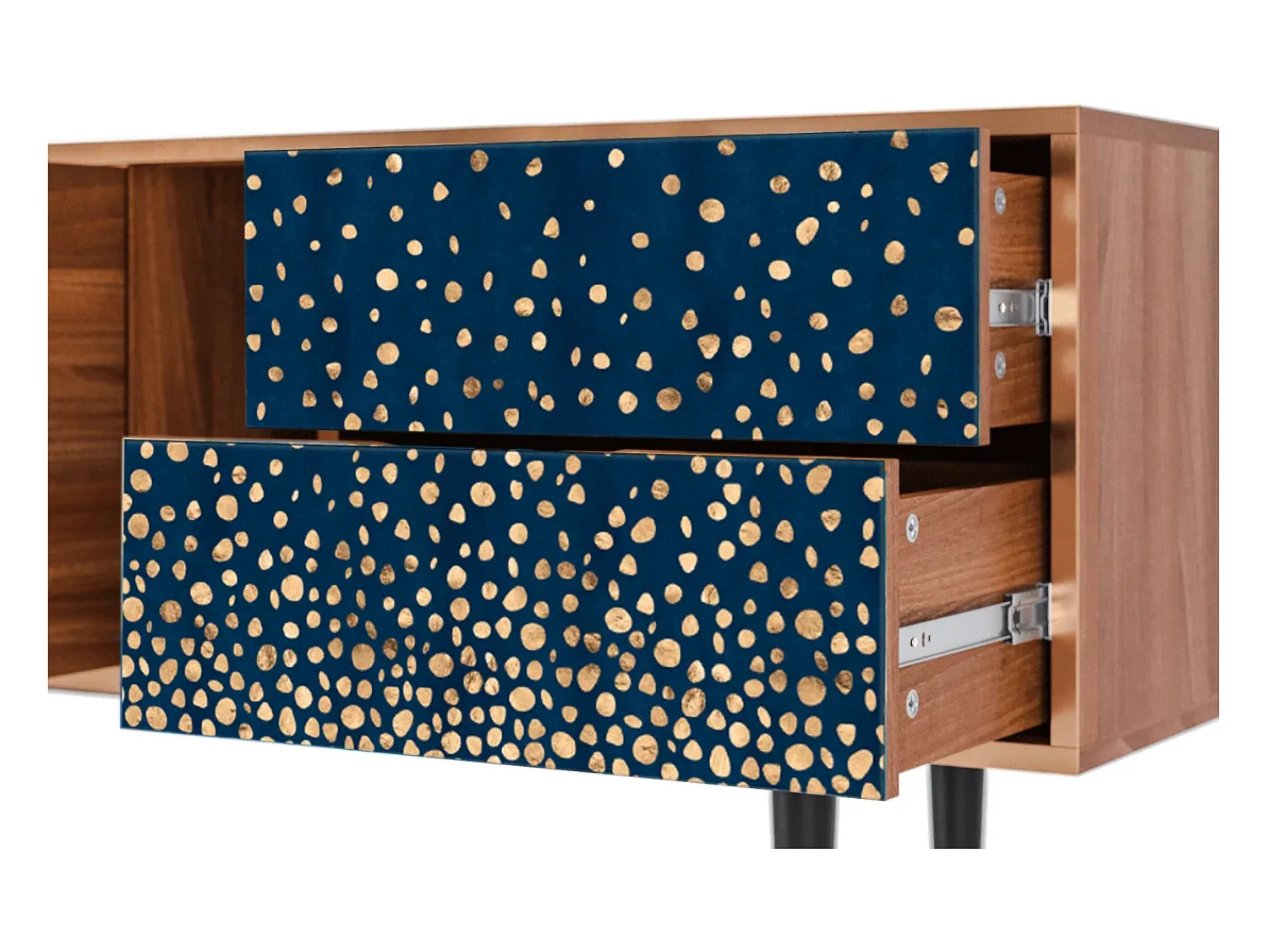 Móvel De Tv* Mueble de TV - 170х69х48 cm - T1 - Night Skies, Nogueira Castanho