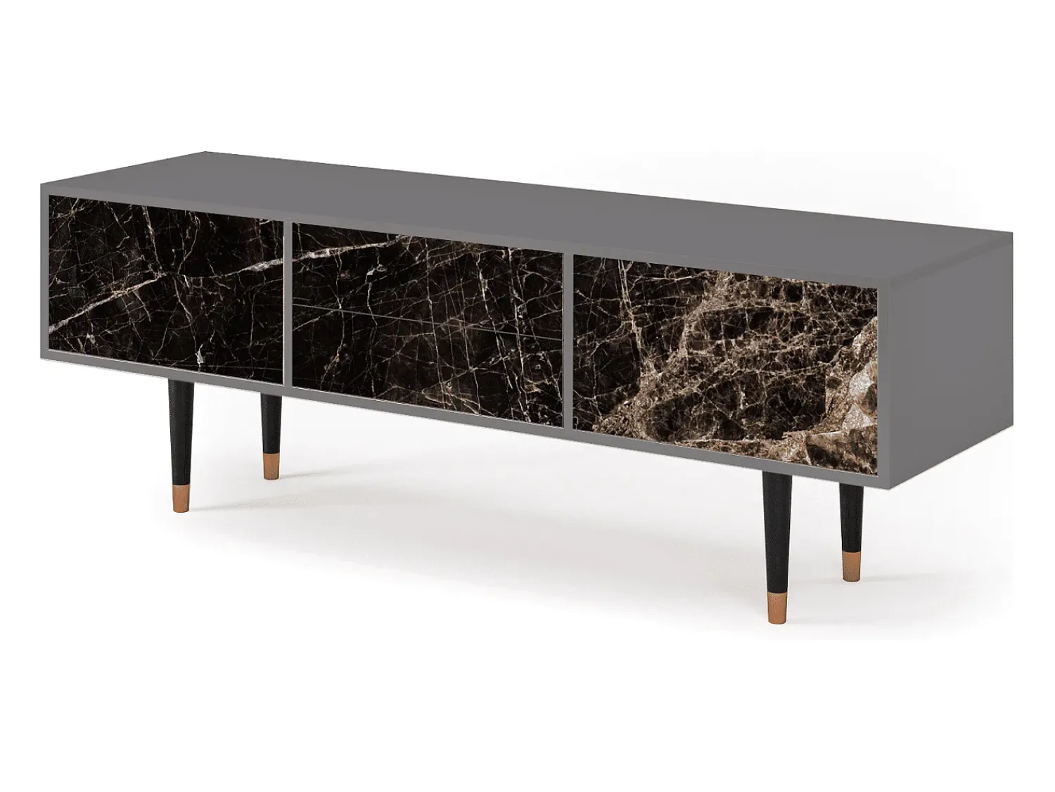 Móvel De Tv| Mueble de TV - 170х59х48 cm - T4 - Night Abyss, Cinza Cinzento