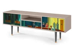 Outlet Mueble de TV - 170х59х41 cm - T6 - Nighthawks by Hopper, Areia Bege