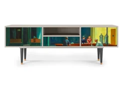 Outlet Mueble de TV - 170х59х41 cm - T6 - Nighthawks by Hopper, Areia Bege
