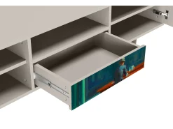 Outlet Mueble de TV - 170х59х41 cm - T6 - Nighthawks by Hopper, Areia Bege