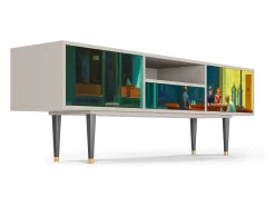Outlet Mueble de TV - 170х59х41 cm - T6 - Nighthawks by Hopper, Areia Bege