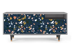 Móvel De Tv* Mueble de TV - 125х56х41 cm - T7 - Night Sky Langhterns, Cinza Cinzento