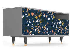 Móvel De Tv* Mueble de TV - 125х56х41 cm - T7 - Night Sky Langhterns, Cinza Cinzento