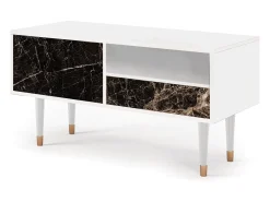 Mueble de TV - 115х59х48 cm - T3 - Night Abyss, Branco^ Móvel De Tv